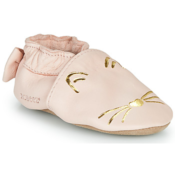 Cipők Lány Mamuszok Robeez GOLDY CAT Rózsaszín / Arany