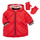 Ruhák Lány Steppelt kabátok Catimini CR42013-38 Piros