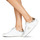 Cipők Női Rövid szárú edzőcipők Philippe Model PARIS X VEAU CROCO Fehér / Arany