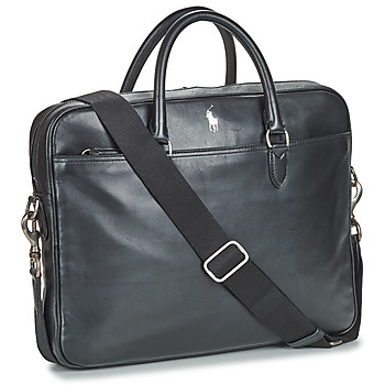 Polo Ralph Lauren COMMUTER-BUSINESS CASE-SMOOTH LEATHER Fekete 