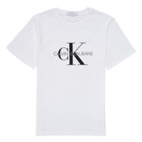 Ruhák Gyerek Rövid ujjú pólók Calvin Klein Jeans MONOGRAM Fehér