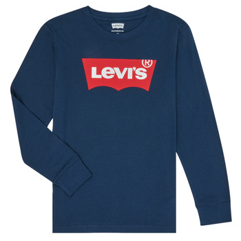 Ruhák Fiú Hosszú ujjú pólók Levi's BATWING TEE LS Kék