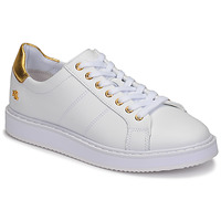 Cipők Női Rövid szárú edzőcipők Lauren Ralph Lauren ANGELINE II Fehér / Arany
