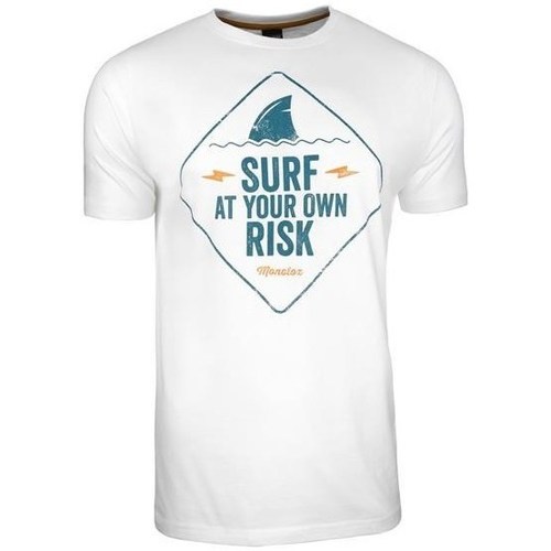Ruhák Férfi Rövid ujjú pólók Monotox Surf Risk Fehér
