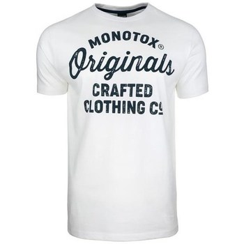 Ruhák Férfi Rövid ujjú pólók Monotox Originals Crafted Fehér