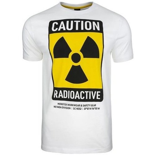 Ruhák Férfi Rövid ujjú pólók Monotox Radioactive Sárga, Fehér