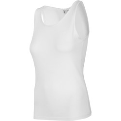 Ruhák Női Trikók / Ujjatlan pólók 4F TSD003 Fehér
