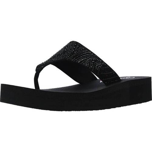 Cipők Női Lábujjközös papucsok Skechers VINYASA - STONE CANDY Fekete 