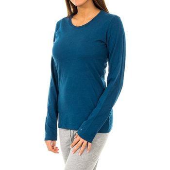 Ruhák Női Hosszú ujjú pólók Tommy Hilfiger 1487903735-445 Kék