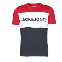 Ruhák Férfi Rövid ujjú pólók Jack & Jones JJELOGO BLOCKING Piros