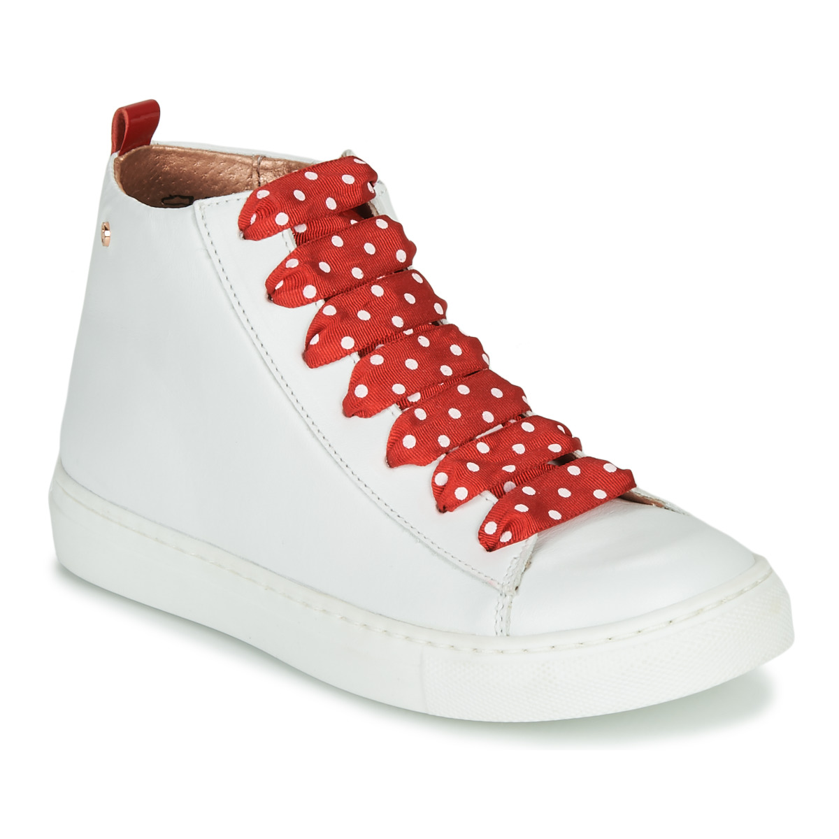 Cipők Lány Magas szárú edzőcipők Little Mary SASHA (VE014) Fehér / Piros