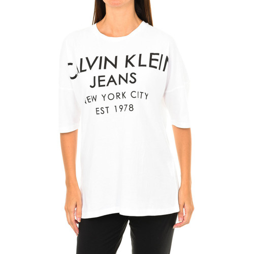 Ruhák Női Hosszú ujjú pólók Calvin Klein Jeans J20J204632-112 Fehér