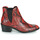 Cipők Női Bokacsizmák Fericelli NIAOW Fekete  / Piros