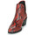 Cipők Női Bokacsizmák Fericelli NIAOW Fekete  / Piros