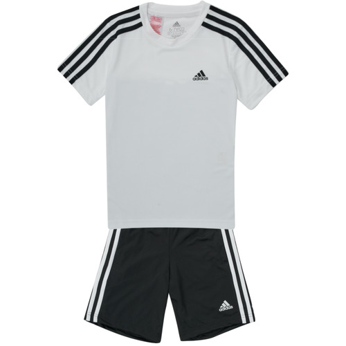 Ruhák Fiú Együttes Adidas Sportswear B 3S T SET Fehér / Fekete 