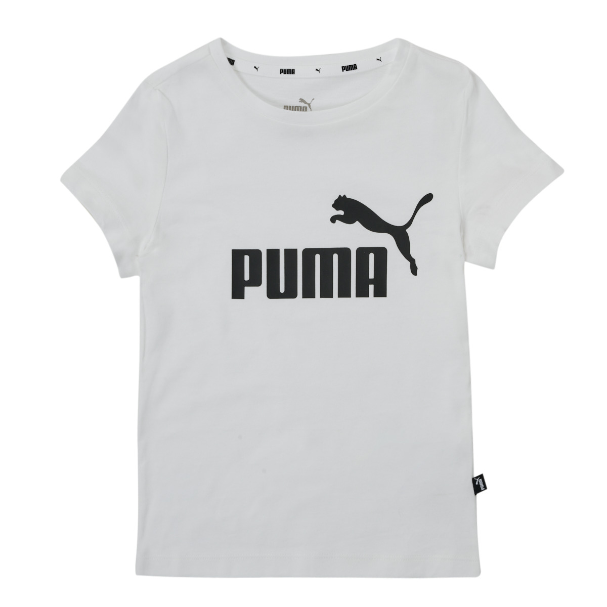 Ruhák Lány Rövid ujjú pólók Puma ESS TEE Fehér