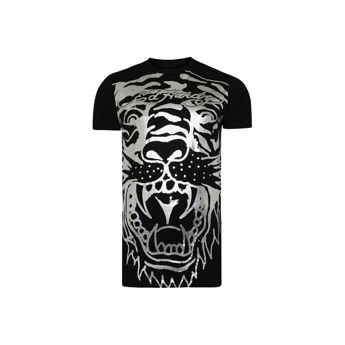 Ruhák Férfi Rövid ujjú pólók Ed Hardy Big-tiger t-shirt Fekete 