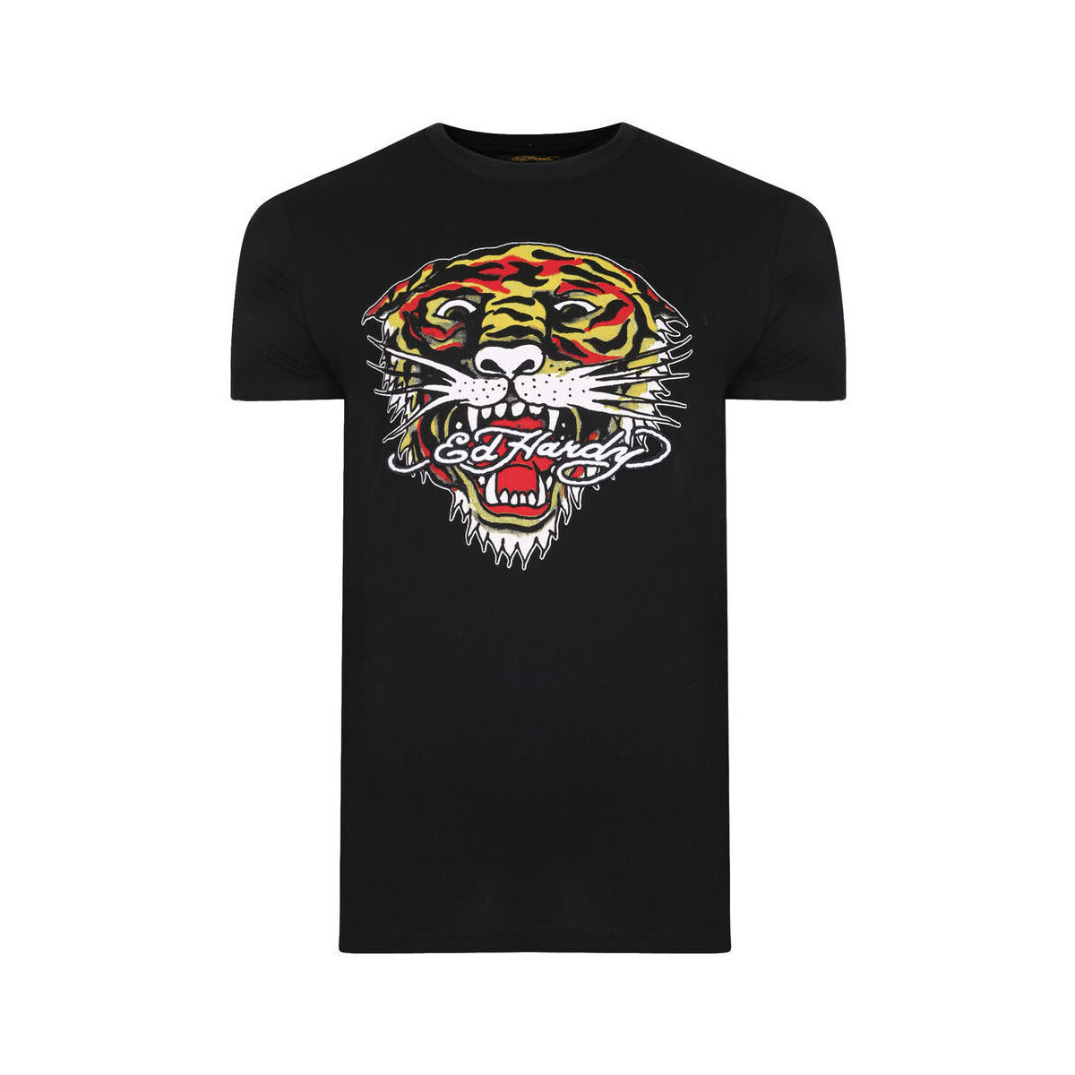 Ruhák Férfi Rövid ujjú pólók Ed Hardy Mt-tiger t-shirt Fekete 