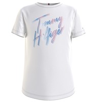Ruhák Lány Rövid ujjú pólók Tommy Hilfiger KG0KG05870-YBR Fehér