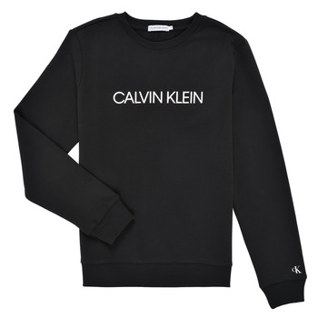 Ruhák Gyerek Pulóverek Calvin Klein Jeans INSTITUTIONAL LOGO SWEATSHIRT Fekete 