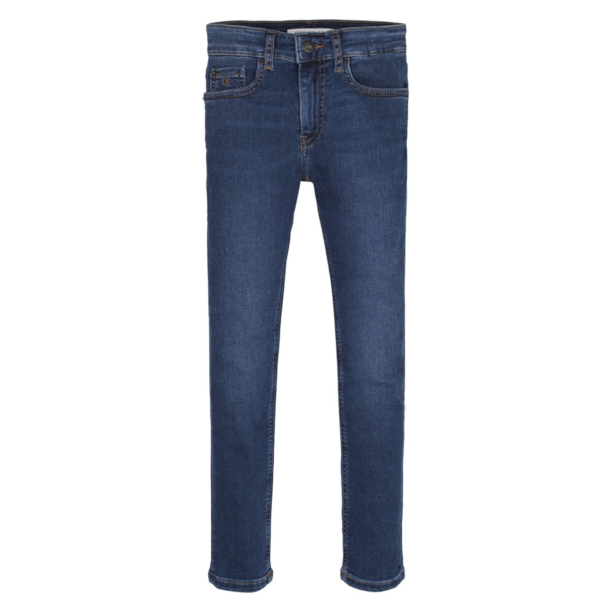 Ruhák Fiú Skinny farmerek Calvin Klein Jeans ESSENTIAL ROYAL BLUE STRETCH Kék
