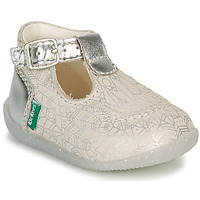 Cipők Lány Balerina cipők
 Kickers BONBEK-2 Ezüst