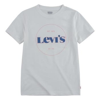 Ruhák Fiú Rövid ujjú pólók Levi's 9ED415-001 Fehér