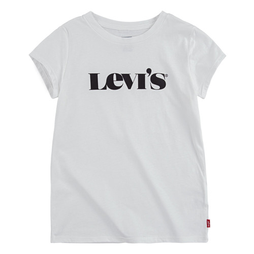 Ruhák Lány Rövid ujjú pólók Levi's MODERN VINTAGE SERIF TEE Fehér