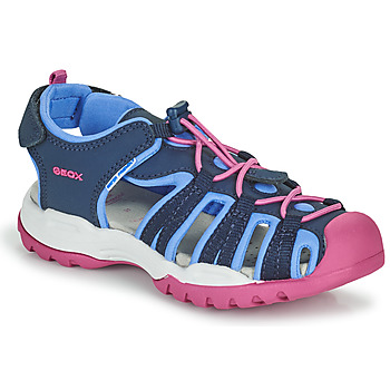Cipők Lány Sportszandálok Geox BOREALIS GIRL Kék / Rózsaszín