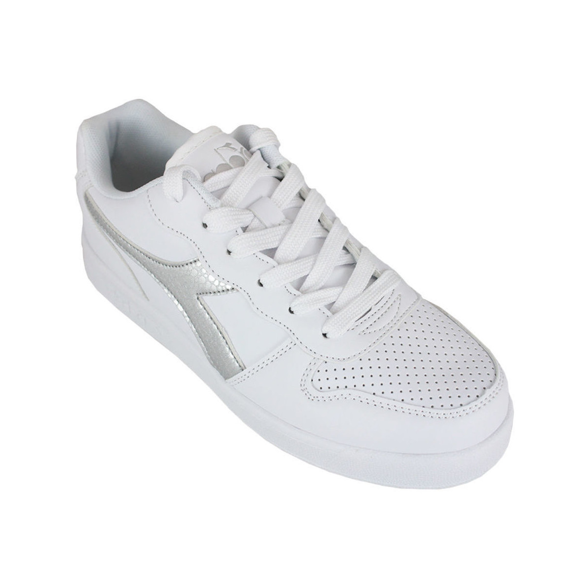 Cipők Gyerek Divat edzőcipők Diadora 101.175781 01 C0516 White/Silver Ezüst