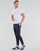 Ruhák Férfi Rövid ujjú pólók Polo Ralph Lauren T-SHIRT AJUSTE COL ROND EN COTON LOGO PONY PLAYER Fehér