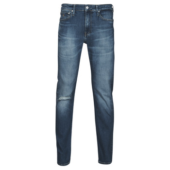 Ruhák Férfi Egyenes szárú farmerek Calvin Klein Jeans SLIM TAPER Kék / Átlagos