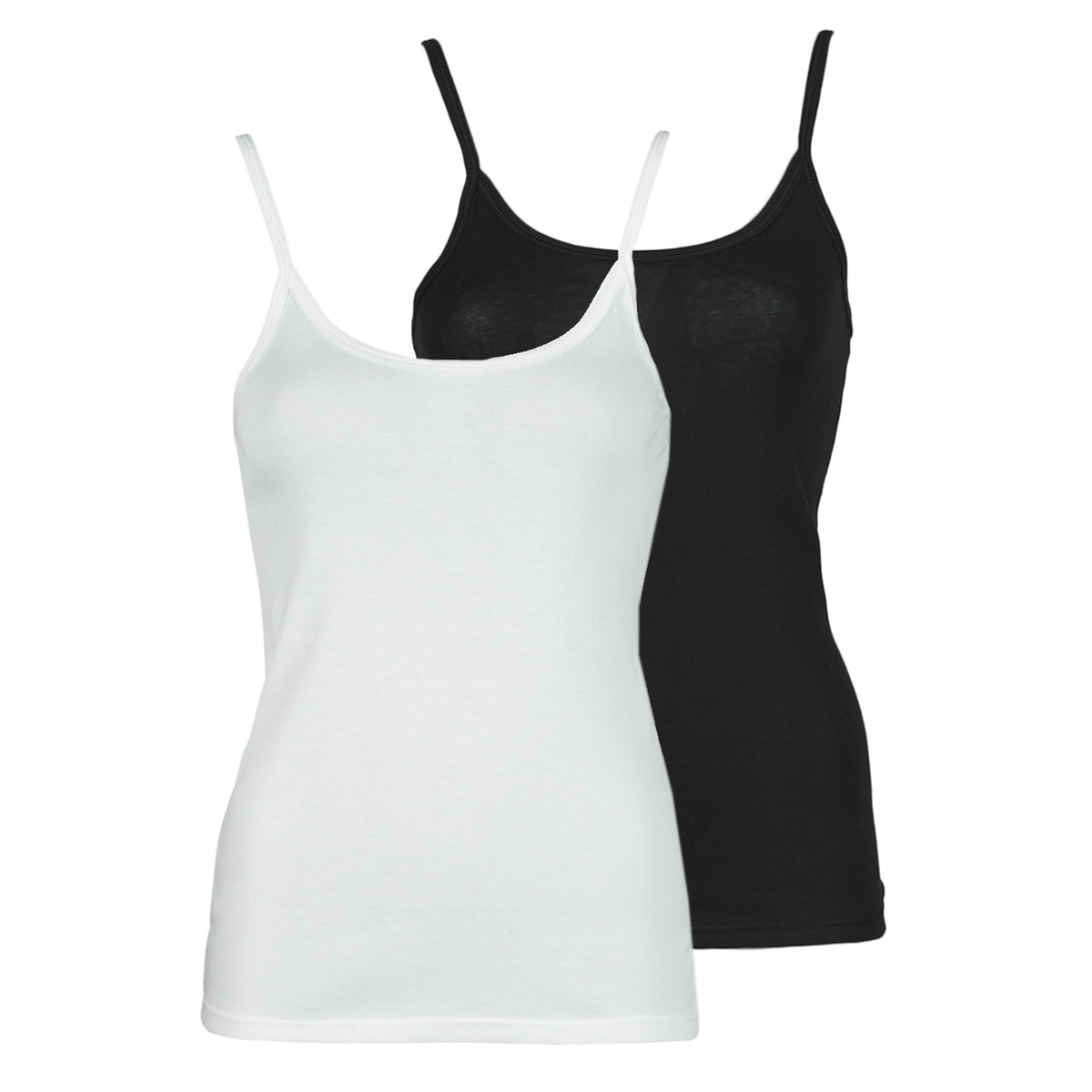 Ruhák Női Trikók / Ujjatlan pólók Petit Bateau DAYWEAR Fekete  / Fehér