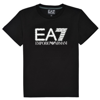 Ruhák Fiú Rövid ujjú pólók Emporio Armani EA7 3KBT53-BJ02Z-1200 Fekete 