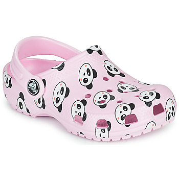 Cipők Lány Klumpák Crocs CLASSIC PANDA PRINT CLOG K Rózsaszín / Panda