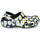 Cipők Női Klumpák Crocs CLASSIC VACAY VIBES CLOG Fekete  / Fehér / Citromsárga