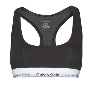 Fehérnemű Női Sport melltartók Calvin Klein Jeans MODERN COTTON UNLINED BRALETTE Fekete 