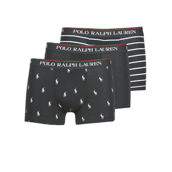 Fehérnemű Férfi Boxerek Polo Ralph Lauren CLASSIC TRUNK X3 Fekete  / Fehér