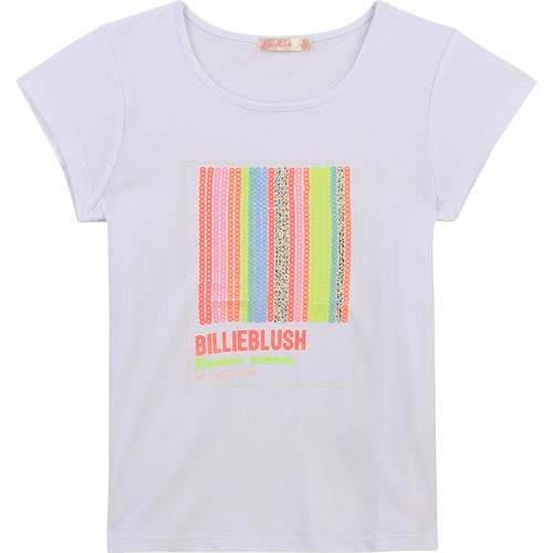 Ruhák Lány Rövid ujjú pólók Billieblush U15857-10B Fehér