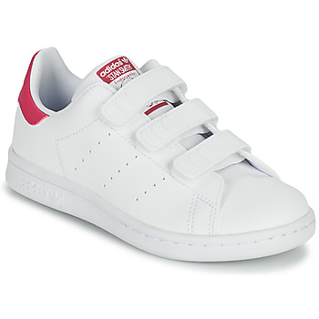 Cipők Lány Rövid szárú edzőcipők adidas Originals STAN SMITH CF C SUSTAINABLE Fehér / Rózsaszín
