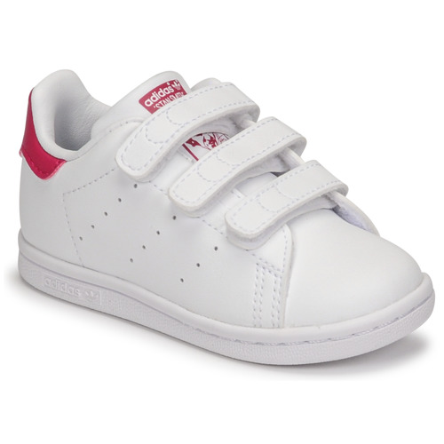 Cipők Lány Rövid szárú edzőcipők adidas Originals STAN SMITH CF I SUSTAINABLE Fehér / Rózsaszín