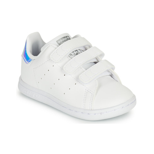Cipők Lány Rövid szárú edzőcipők adidas Originals STAN SMITH CF I SUSTAINABLE Fehér / Irizáló