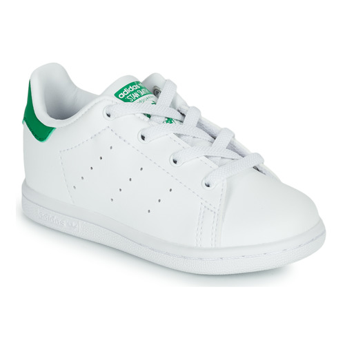 Cipők Gyerek Rövid szárú edzőcipők adidas Originals STAN SMITH EL I SUSTAINABLE Fehér / Zöld