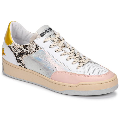 Cipők Női Rövid szárú edzőcipők Meline BZ180 Fehér / Rózsaszín
