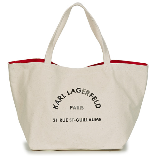 Táskák Bevásárló szatyrok / Bevásárló táskák Karl Lagerfeld RUE ST GUILLAUE CANVAS TOTE Ekrü