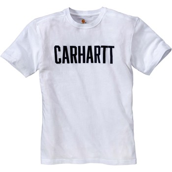 Ruhák Rövid ujjú pólók Carhartt T-shirt  Block blanc