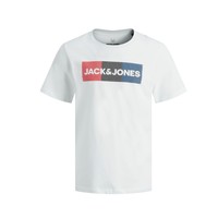 Ruhák Fiú Rövid ujjú pólók Jack & Jones JJECORP LOGO PLAY TEE Fehér