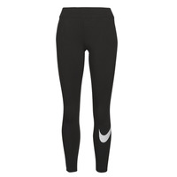 Ruhák Női Legging-ek Nike NSESSNTL GX MR LGGNG SWSH Fekete  / Fehér