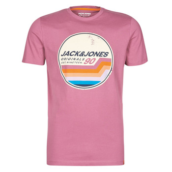Ruhák Férfi Rövid ujjú pólók Jack & Jones JORTYLER Rózsaszín
