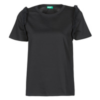 Ruhák Női Rövid ujjú pólók Benetton MARIELLA Fekete 